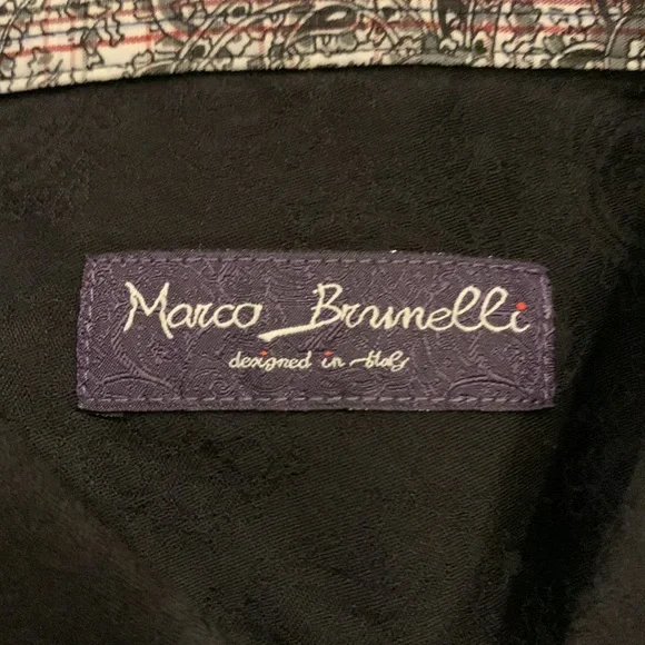 Marco Brunelli designed in Italy Men’s Long Sleeve Shirt - Picture 2 of 12